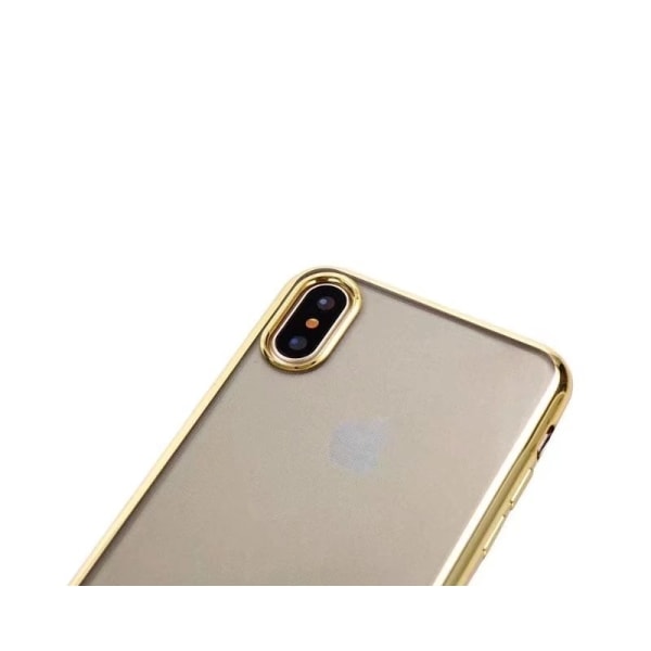 iPhone XS Max Stöttåligt Mjukt Skal Guld