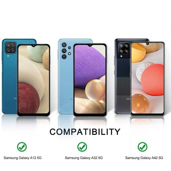 2-PAK Samsung A33 5G hærdet glas 0,26 mm 2,5D 9H Transparent