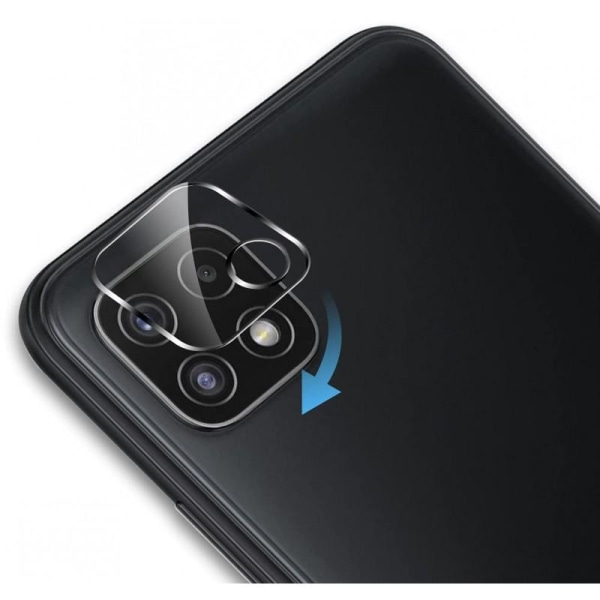 2-PACK Samsung A22 5G Suojaus Linssin suojaus Kameran suojaus Transparent