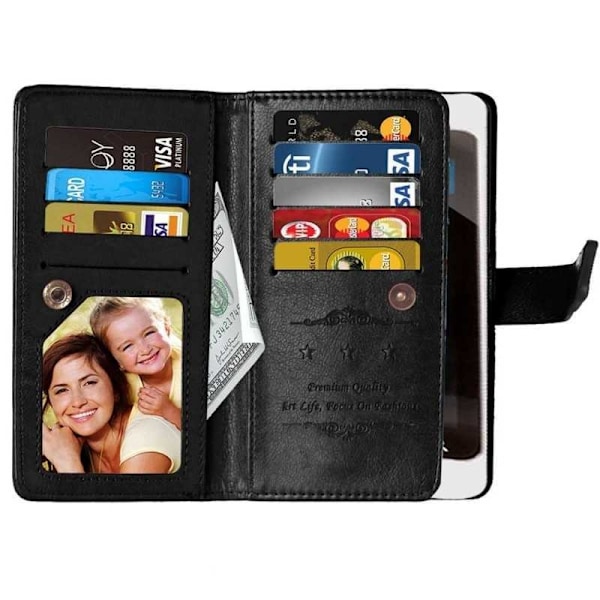 Xperia M4 Aqua Praktisk Plånboksfodral med 11-Fack Array Vit