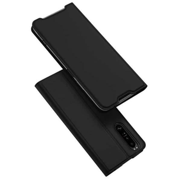 Xperia 1 IV Flipfodral Smooth Kortfack Black