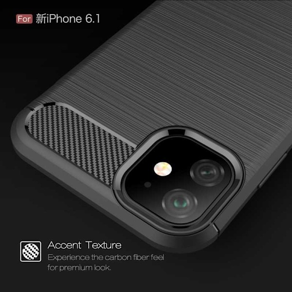 iPhone 11 Shockproof Shell SlimCarbon Black