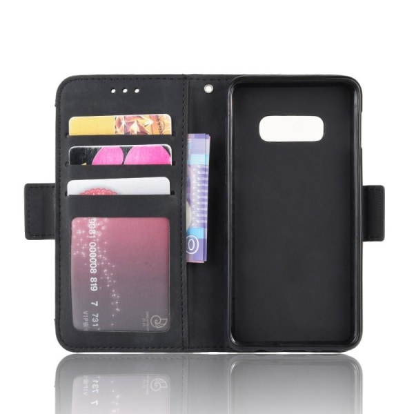 Samsung Galaxy S10e -lompakkokotelo PU-nahkainen 6-TASKUT Winsto Black