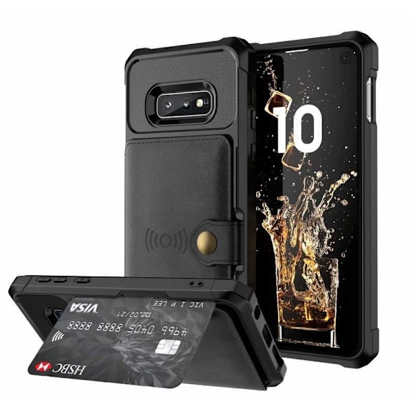 Samsung S10e Stöttåligt Premium Skal 4-FACK Solid V3 Svart