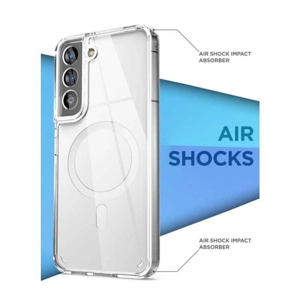 Samsung S21 Plus Transparent stødabsorberende cover MagSafe-kompatibel Transparent