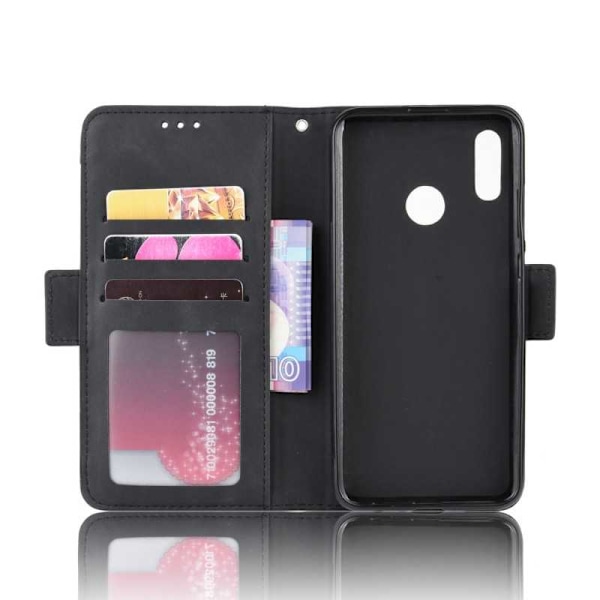 Huawei P Smart 2019 lompakkokotelo PU-nahkainen 6-FACK Winston V3 Black