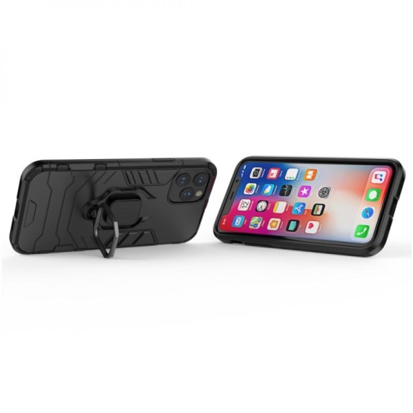 iPhone 12 Pro Stöttåligt Skal med Ringhållare ThinArmor Svart