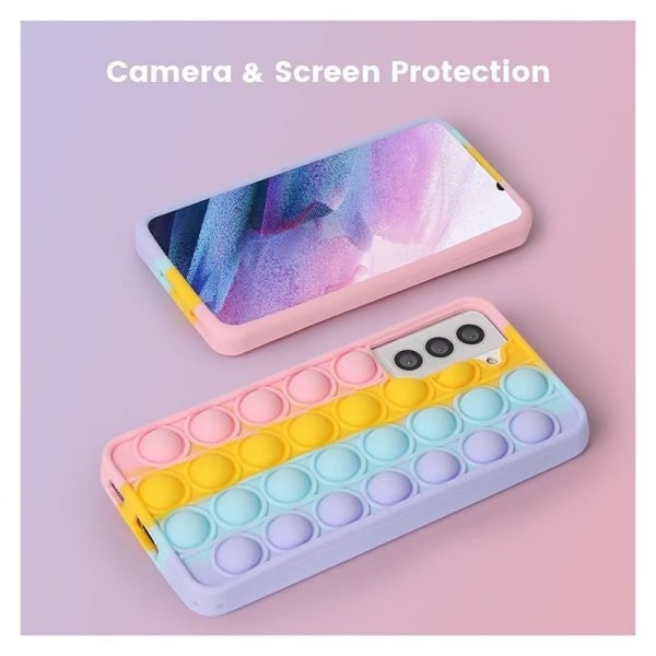 Samsung A22 4G beskyttelsesveske Fidget Toy Pop-It Multicolor