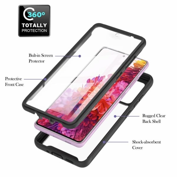 Samsung S20 FE Full Coverage Premium 3D Case ThreeSixty Black