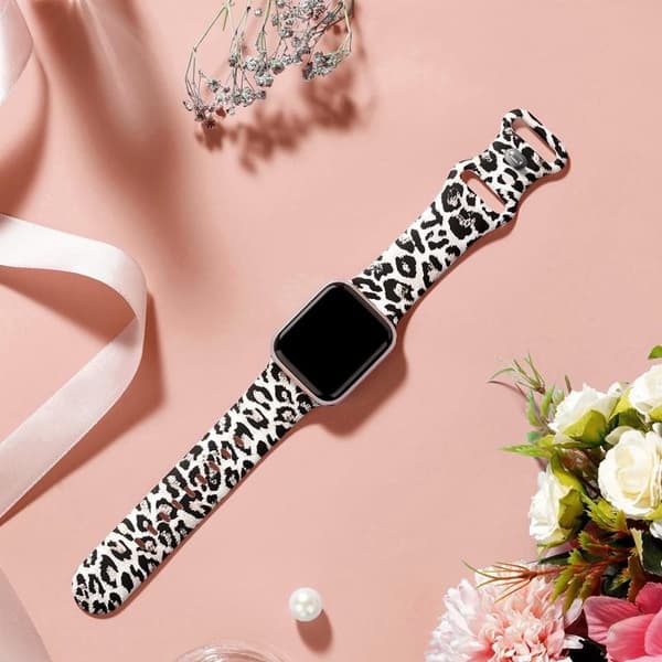 Apple Watch 38mm / 40mm / 41mm Trendigt Premium Armband Leopard