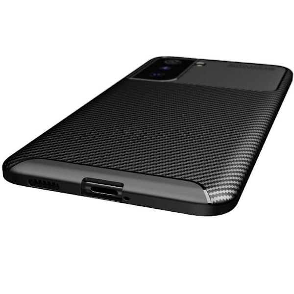 Samsung S21 Plus Stöttåligt Slimmat Skal FullCarbon V4 Svart