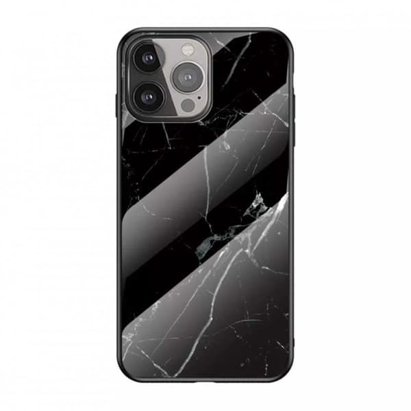 iPhone 13 Pro Marble Shell 9H karkaistu lasi tausta Glassback V2 MultiColor Emerald Green