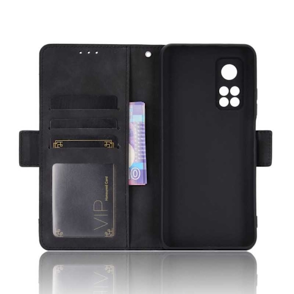 Xiaomi Mi 10T / Mi 10T Pro Plånboksfodral PU-Läder 6-FACK Winston V3 Svart