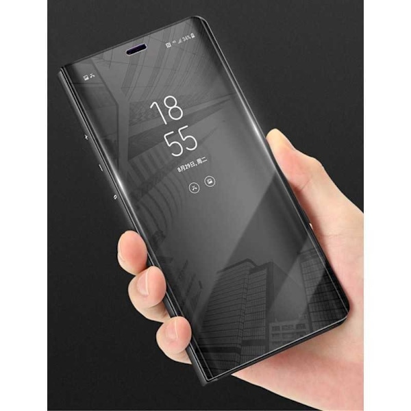 Huawei P30 Pro Smart Flip Case Clear View Seisova V2 Rocket Svart