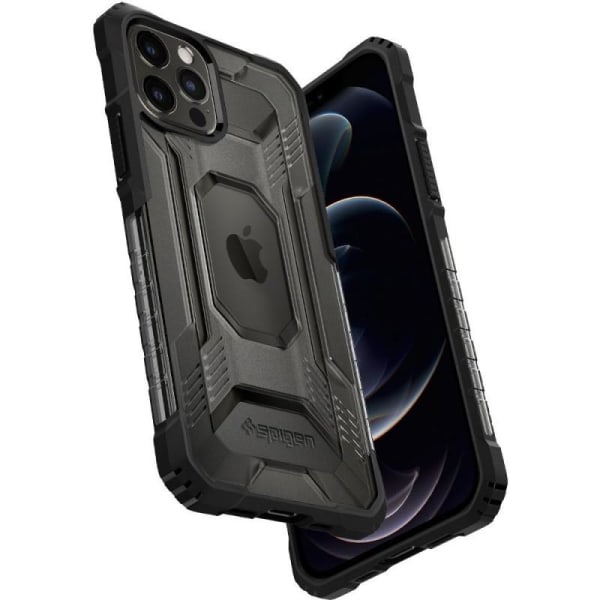 iPhone 12/12 Pro iskunkestävä kotelo Spigen Nitro Force Transparent
