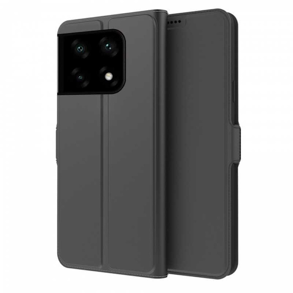 OnePlus 10 Pro Flipfodral Smooth Kortfack Black