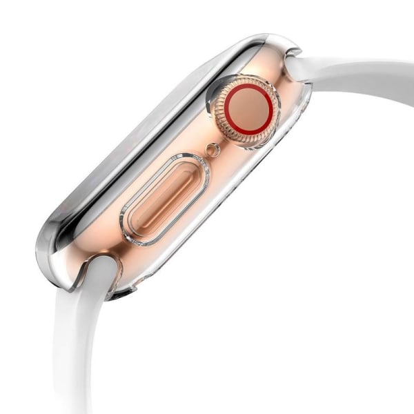2-PAKK Hel dekning Ultratynn TPU-sag Apple Watch 42mm Liquid Transparent