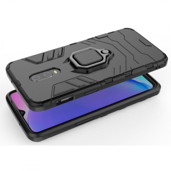 OnePlus 7 Iskunkestävä suojus rengaspidikkeellä ThinArmor Black