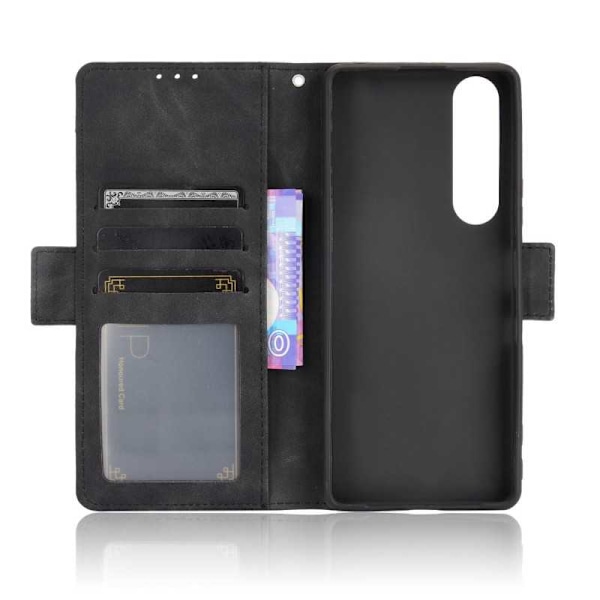 Xperia 1 III Plånboksfodral PU-Läder 6-FACK Winston V3 Svart
