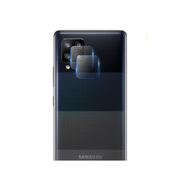 2-PACK Samsung A42 5G kameralinsedeksel Transparent