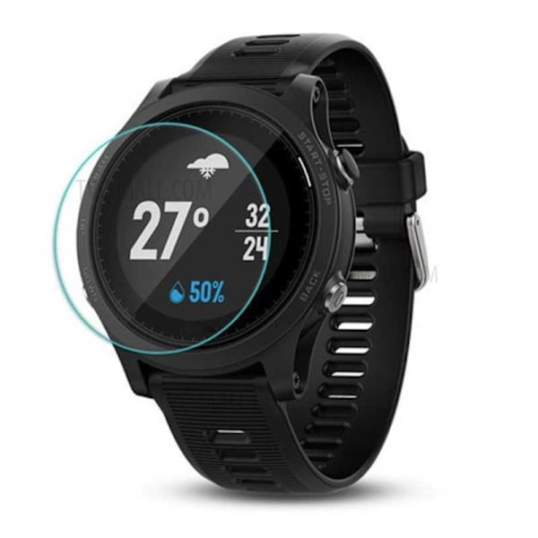2-PAK Garmin Forerunner 645 hærdet glas 0,2 mm 9H 2,5D Transparent
