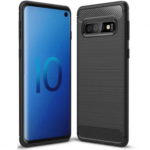 Samsung S10 stødsikker stødabsorberende skal SlimCarbon Black