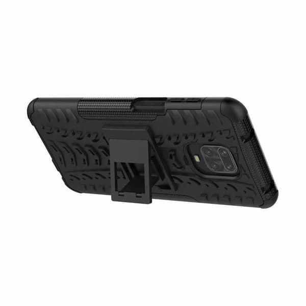 Redmi Note 9S & 9 Pro iskunkestävä kotelo Active-tuella Black