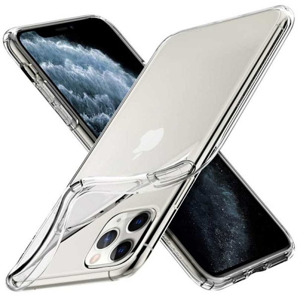 iPhone 11 Pron iskuja vaimentava silikonikuori, yksinkertainen Transparent