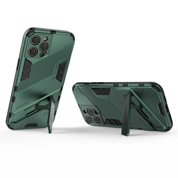 iPhone 14 Pro stødsikkert cover med Kickstand ThinArmor V2 Svart