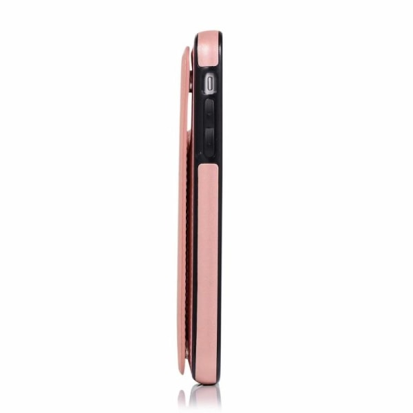 iPhone 12 Mini Stöttåligt Skal Korthållare 3-FACK Flippr V2 Pink gold