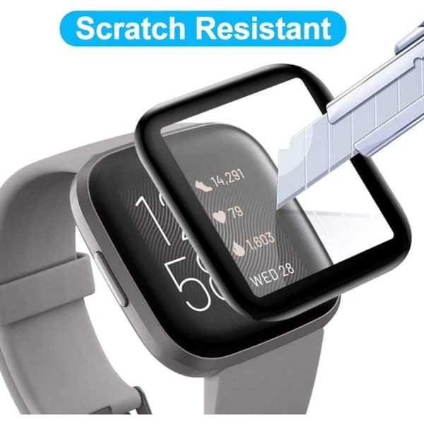 2-PACK Fitbit Versa 2 FullFrame 3D Härdat Glas 0.2mm 9H Transparent