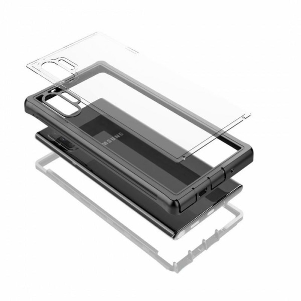 Samsung Note 10 Plus täyden peiton Premium 3D -kotelo ThreeSixty Transparent