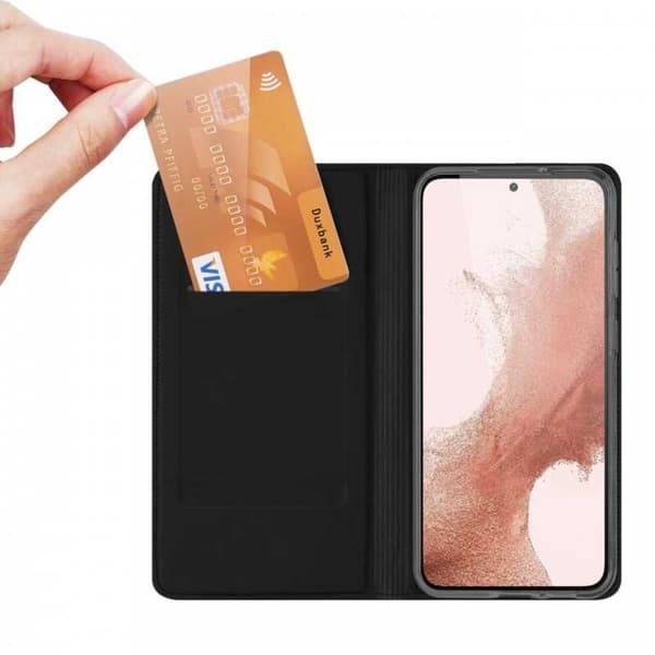 Samsung S23 Plus Flip Case Smooth -korttipaikka Black