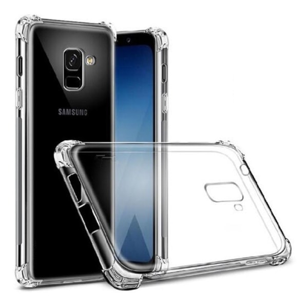 Samsung A8 2018 stødabsorberende silikone Shell Shockr Transparent