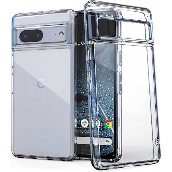 Google Pixel 8 Stöttåligt Genomskinligt Skal Simple Transparent