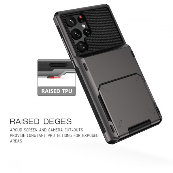 Huawei P30 Pro stødsikkert cover med ugyldigt kortrum Black