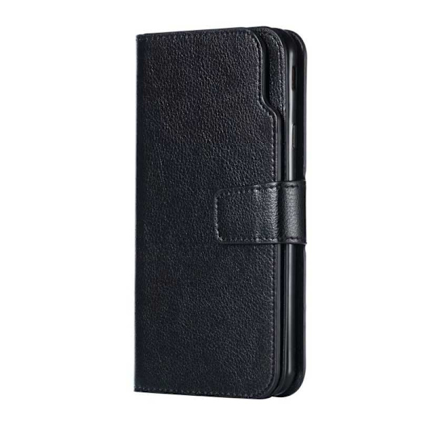 Käytännöllinen Samsung J4 Plus -lompakkokotelo 12-taskuisella Array V4:llä Black