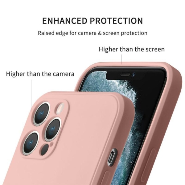 iPhone 14 Pro Max stødsikkert cover med ringholder CamShield Rosa