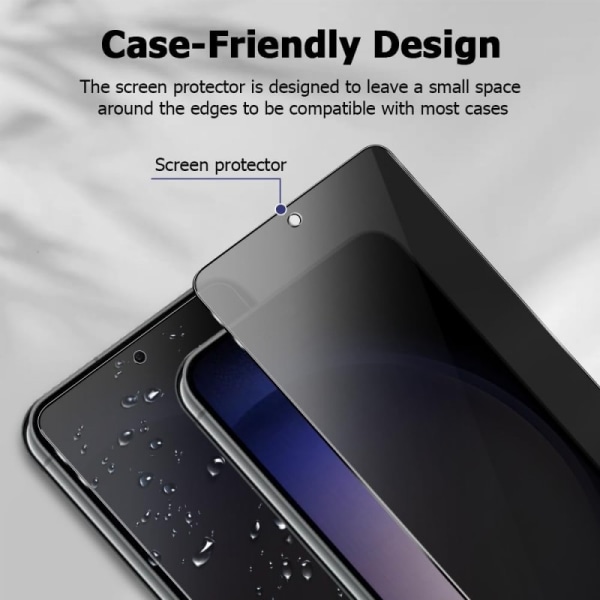 Samsung S24 Privacy Härdat glas 0.26mm 2.5D 9H