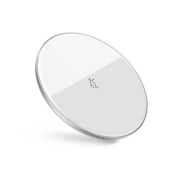 Qi Wireless Charger Baseus Simple 15W Vit