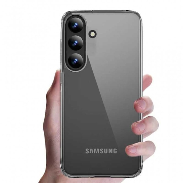Samsung S25 Stöttåligt Genomskinligt Skal Simple