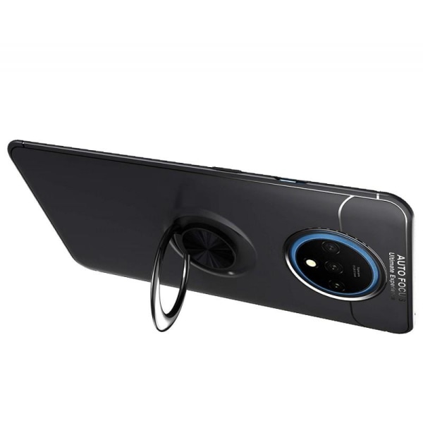 OnePlus 7T:n käytännöllinen iskunkestävä kotelo rengaspidikkeell Black
