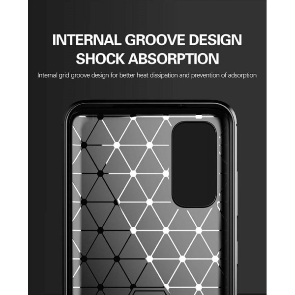 Samsung S20 Shockproof Shell SlimCarbon Black