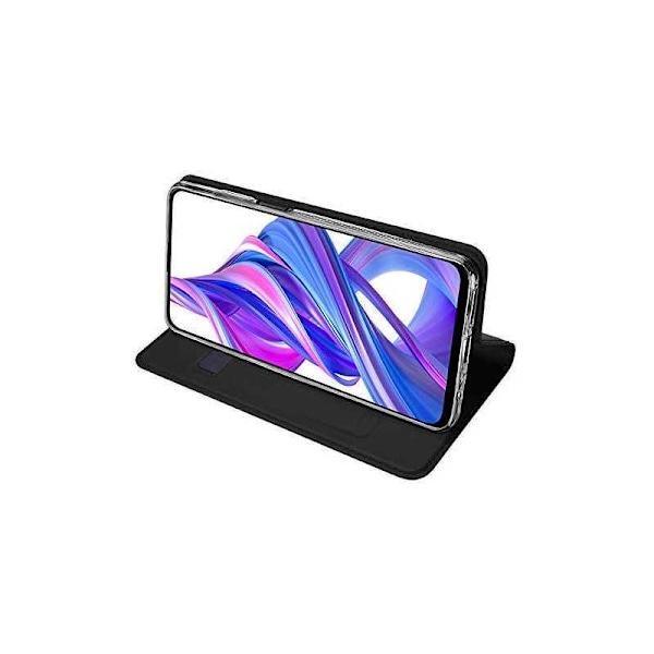 Huawei P Smart Pro Flip Case Smooth -korttipaikka Black