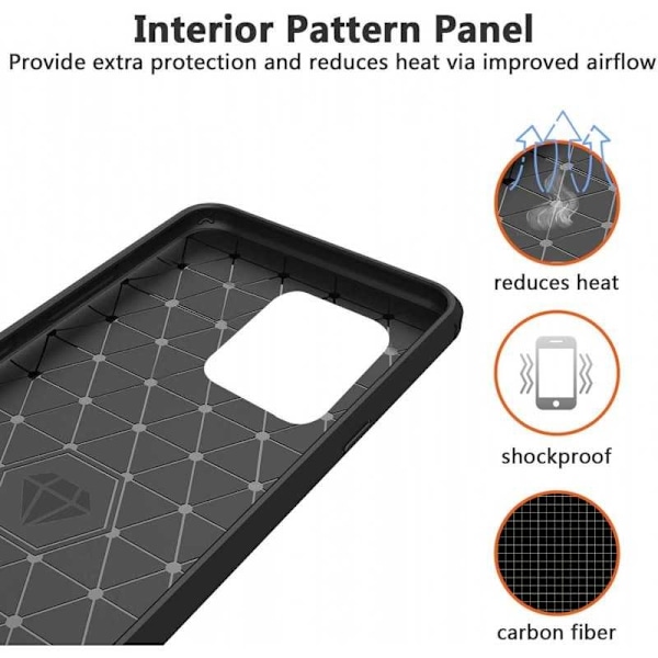 Samsung S20 Ultra Stöttåligt Skal SlimCarbon Svart