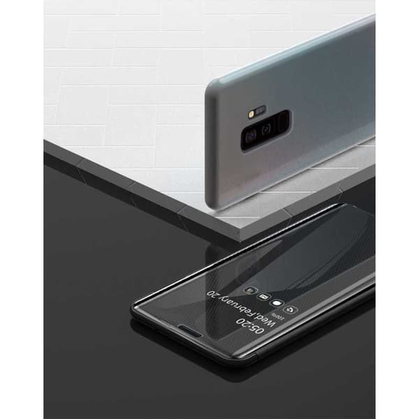 Samsung S9 Smart Flip Case Clear View Seisova V3 Rocket Black
