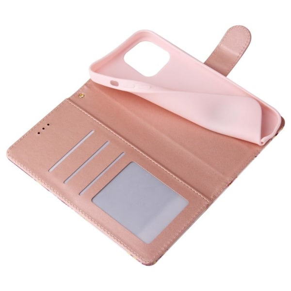 iPhone 12 Mini Trendigt Plånboksfodral Sparkle 4-FACK Rosa