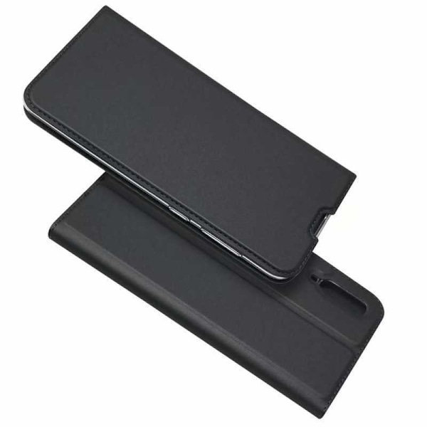 Samsung A70 Flip Case Skin Pro korttilokerolla (SM-A705F/DS) Black
