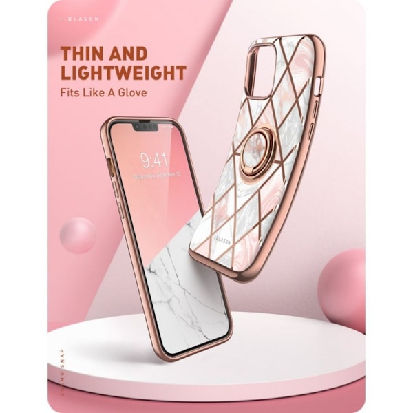 iPhone 13 pro supcase marmor lyserød Multicolor