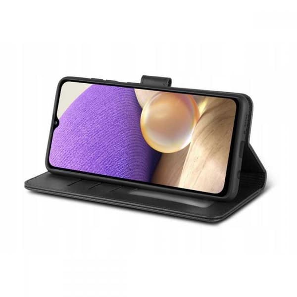 Samsung A73 5G lompakkokotelo PU-nahkainen 4-tasku Black